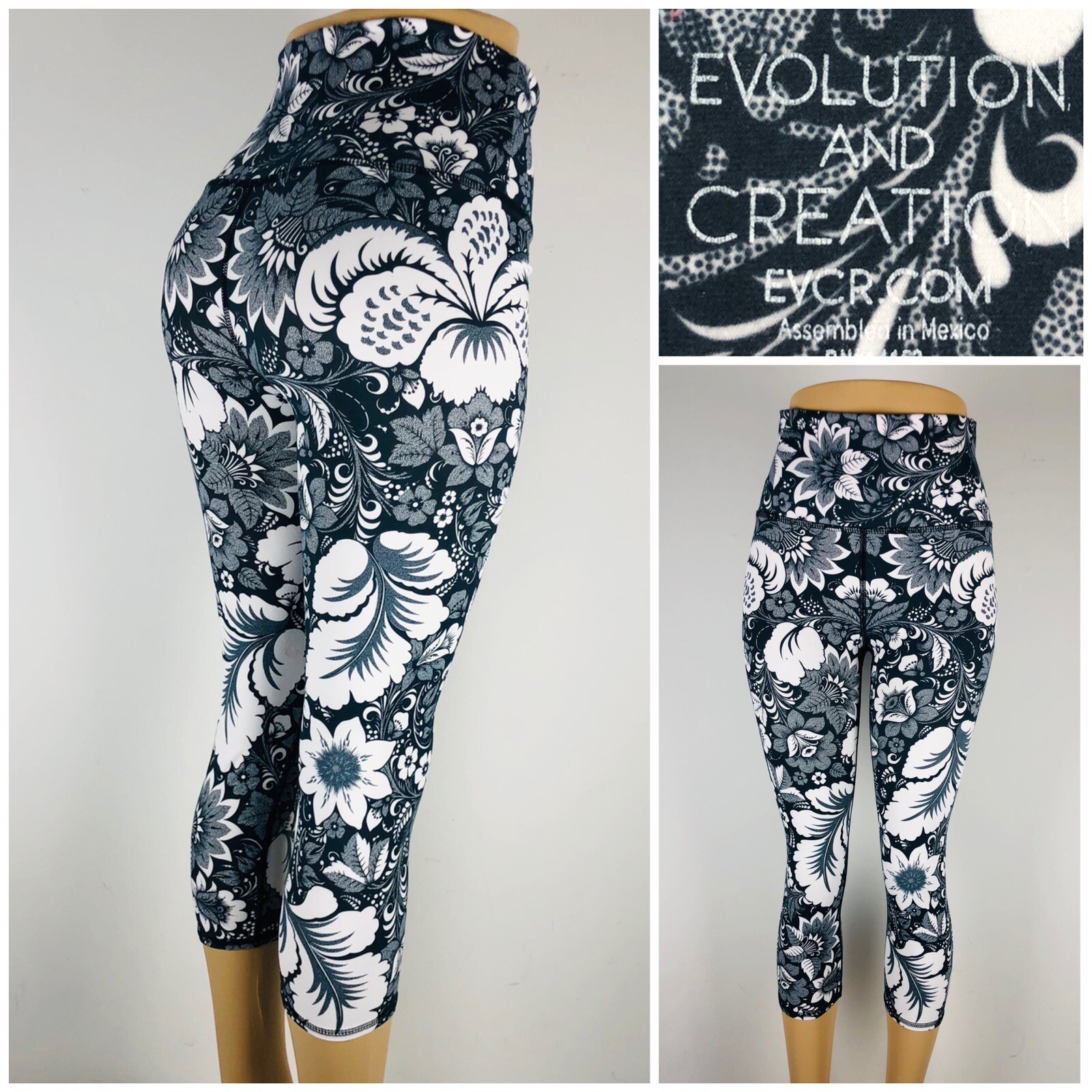 Evolution And Creation Womens Medium Leggings Cro… - image 1