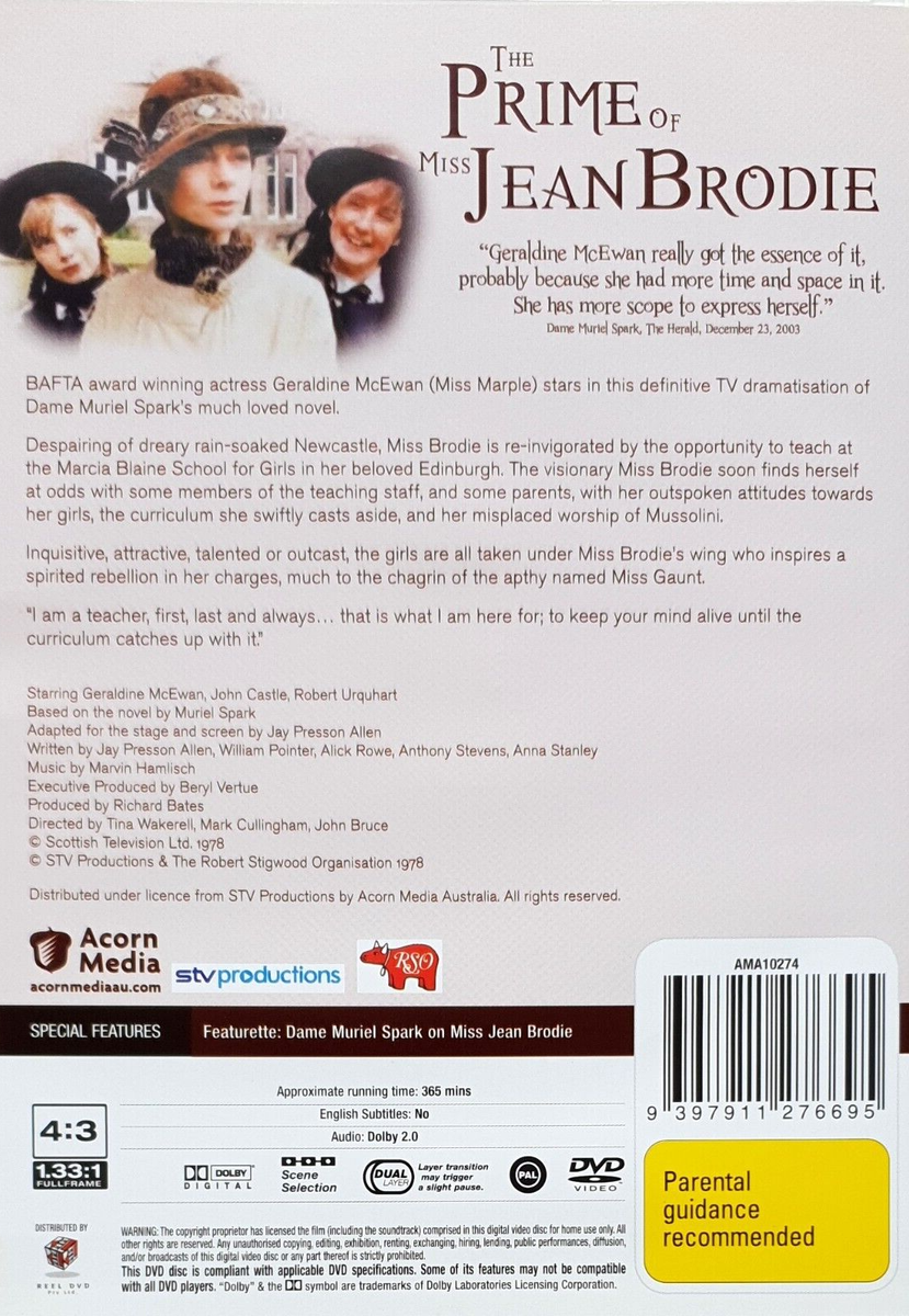 The Prime of Miss Jean Brodie (DVD, 1978) for sale online UK