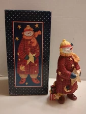 Stars Snowman Classic Santa Lang & Wise Collectible Ellen Stouffer With Box