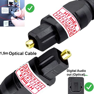 1,5m Digital Audio Optisches kabel für DA-Wandler Mini DAC von Dynavox Converter
