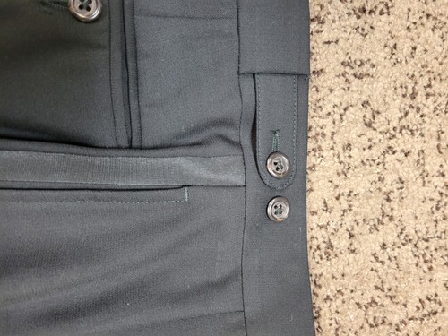 POLO Ralph Lauren TUXEDO Suit Men 46 R Black 38x28 Pants Adjustable Waist ITALY - Picture 14 of 15