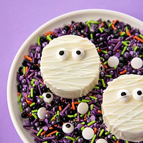 Bulk Candy Eyeballs, Edible Eyes, Halloween Sprinkles, Perfect for Cake