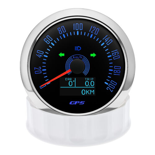 85MM GPS Speedometer 200km/h Gauge with Trip COG for Boat Car Truck Waterproof - Picture 9 of 21