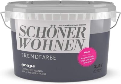 Schöner Wohnen Trendfarbe Wandfarbe 1 Liter Grape matt