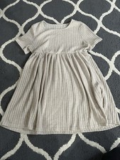 SHEIN Women’s Apricot Beige Sweater Frenchy Dress Solid Sweater Knitted Medium