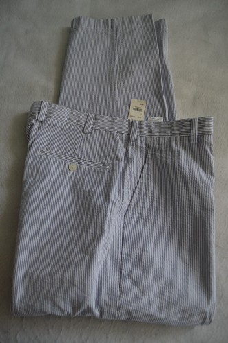 BROOKS BROTHERS CLARK SEERSUCKER SLACKS MENS SIZE W38/L32 NWT - Picture 4 of 6