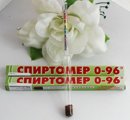 2 Alkoholmeter Alkoholmesser 0-96% Spirtometer Refraktometer Vinometer Спиртомер