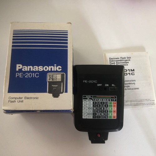 ACCESSOIRE PHOTO VINTAGE : ANCIEN FLASH PANASONIC PE-201C - Japon années 70-80 - Imagen 2 de 4