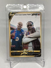 Lamine Yamal Travis Scott Pokémon Card Full Art Barcelona Spain