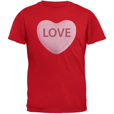 Pink Love Candy Heart Red Youth T-Shirt | eBay