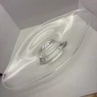 Vintage STEUBEN LARGE Crystal Footed Elongated Center Piece Bowl SIGNED 16.5”