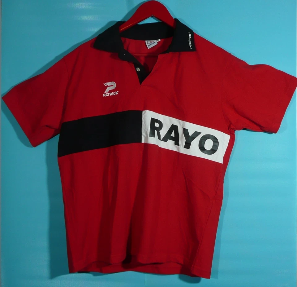 247/ Rayo Vallecano Polo Original Rojo /Talla L /Nuevo /Patrick - Imagen 1 de 2