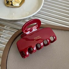 5.5cm Long Acetate Hair Crabs Red Hair Clips for GirlsWomen Tie up Hair Claws