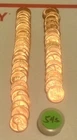 Roll Of 50  BU 1954-S  Lincoln Wheat Cents Penny MS  Gem UNCIRCULATED A1