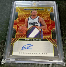 24-25 PANINI OBSIDIAN DEVIN CARTER KINGS No 10/10 Volcano Flood 3 col Patch Auto