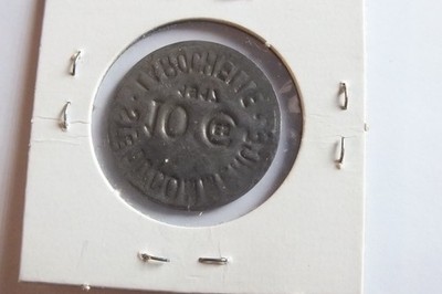 1917 France Ville de Blois Emergency 10 Ces Coin