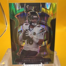 2025 Panini Select - Concourse Caleb Williams #73 Green &Yellow Shock Prizm (RC)