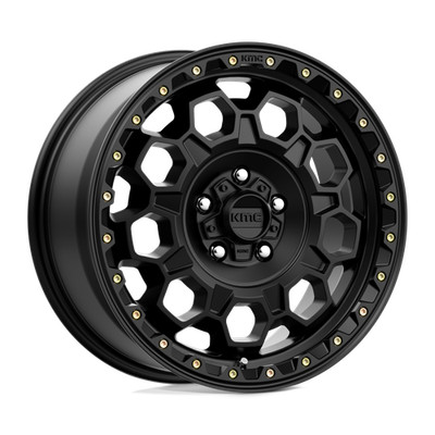 17x8 KMC KM545 TREK Satin Black Wheel 6x5.5 (20mm)