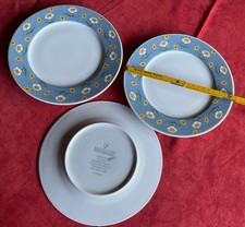 VILLEROY & BOCH SWITCH 1 GALLO DESIGN "AVA BLAU" 3 Kuchen Teller 20,5 cm