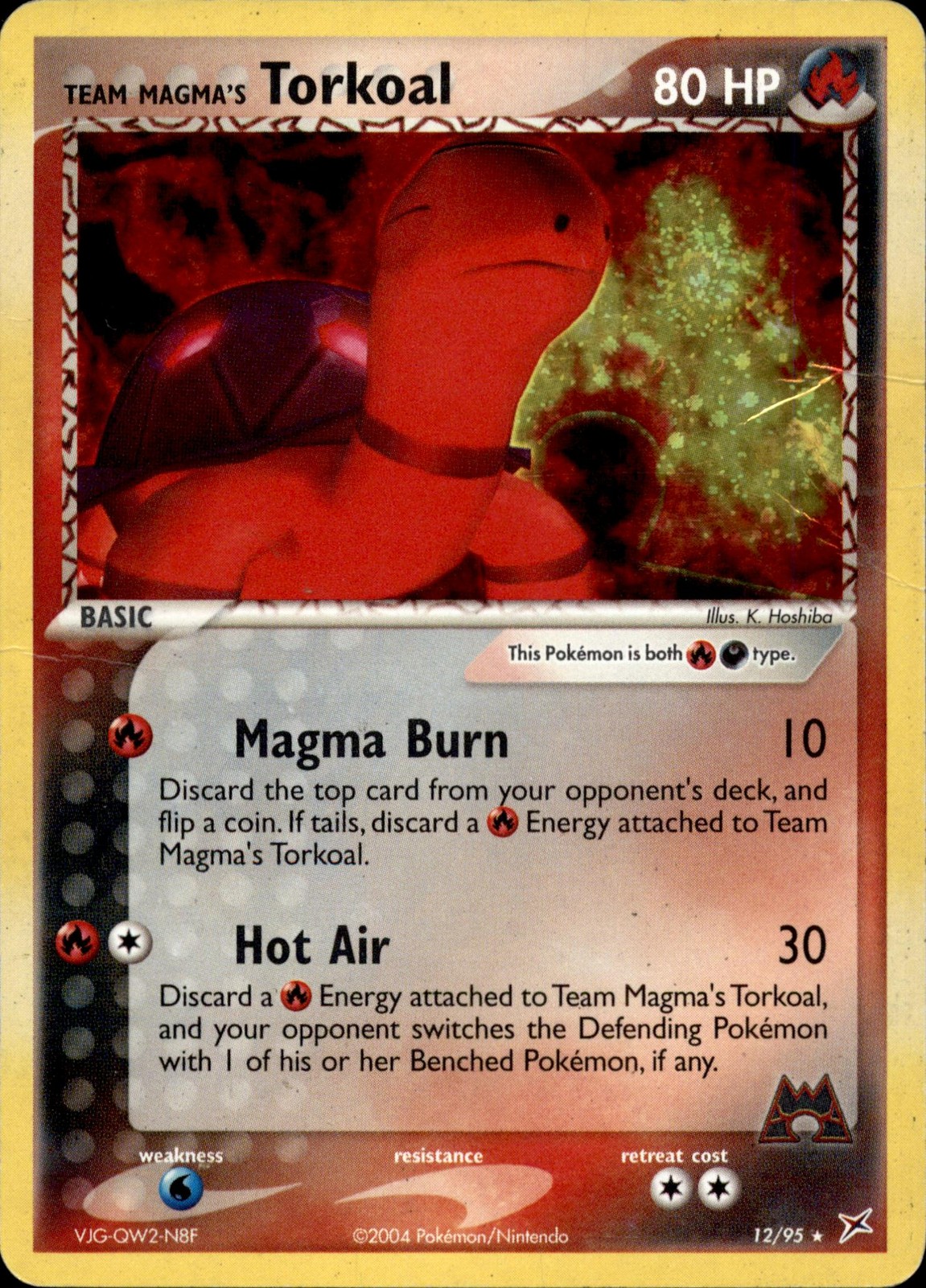 Team Magma vs Team Aqua #12/95 Team Magma's Torkoal