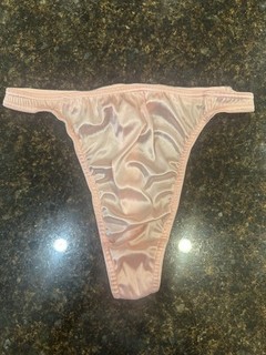 Vintage Size Large Victoria's Secret Second Skin Satin Thong Pink