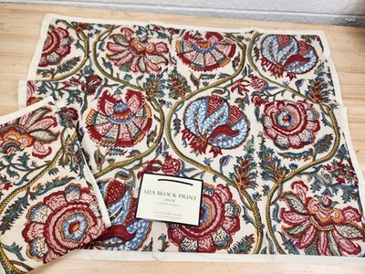 Pottery Barn Mia Block Standard Sham Set Of 2 Pillowcase French Cottage NOS