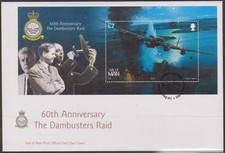 GB Isle of Man I.O.M 2003 Dam Busters/Powered Flight/RAF Aircraft SG MS1073 FDC