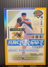 2024 Panini Prospect Edition - Grant Shepardson #83 Gold Prizm #10/10 (AU, RC)