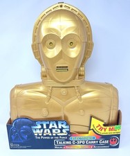Star Wars POTF C-3PO ELECTRONIC TALKING CARRY CASE NIB/NIP 1996 WORKING TESTED