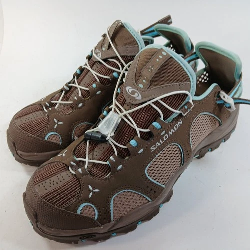 Salomon 6.5 techamphibian Brown Light Sneakers Shoes Y2K Mesh Hiking