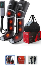 pryfey Heated 3D Leg Massager Air Compression...