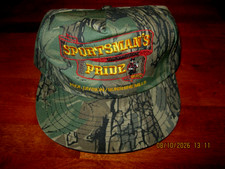 NOS VTG Camo Sportsman's Pride Ball Cap Hat Camo Adjustable by Crown Made in USA