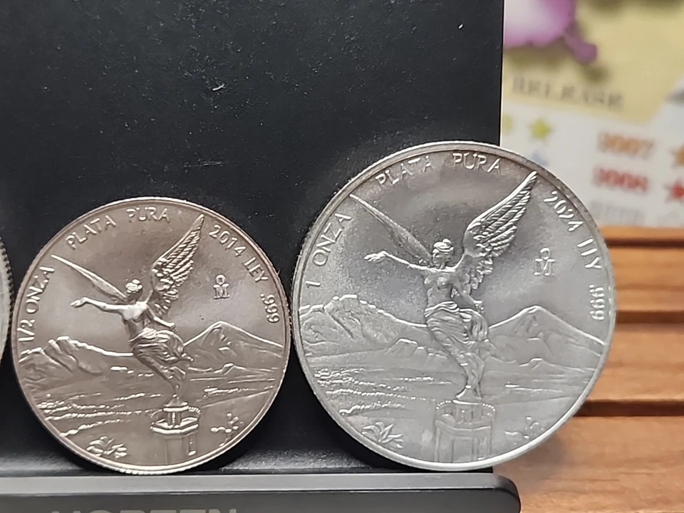 Libertad Starter Kit Lote de 3. Rondas de plata de 1/2 oz 2014-2022 1 oz-2024 1 oz Foto 2 de 4