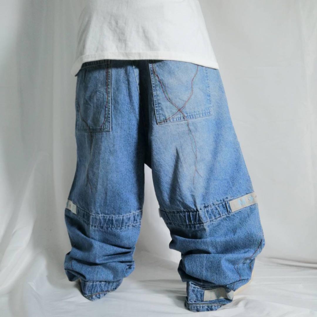 MARITHÉ FRANÇOIS GIRBAUD \"shuttle pants\" 00s Girbaud Shuttle Pants Denim Cargo Baggy Pants MARITHE