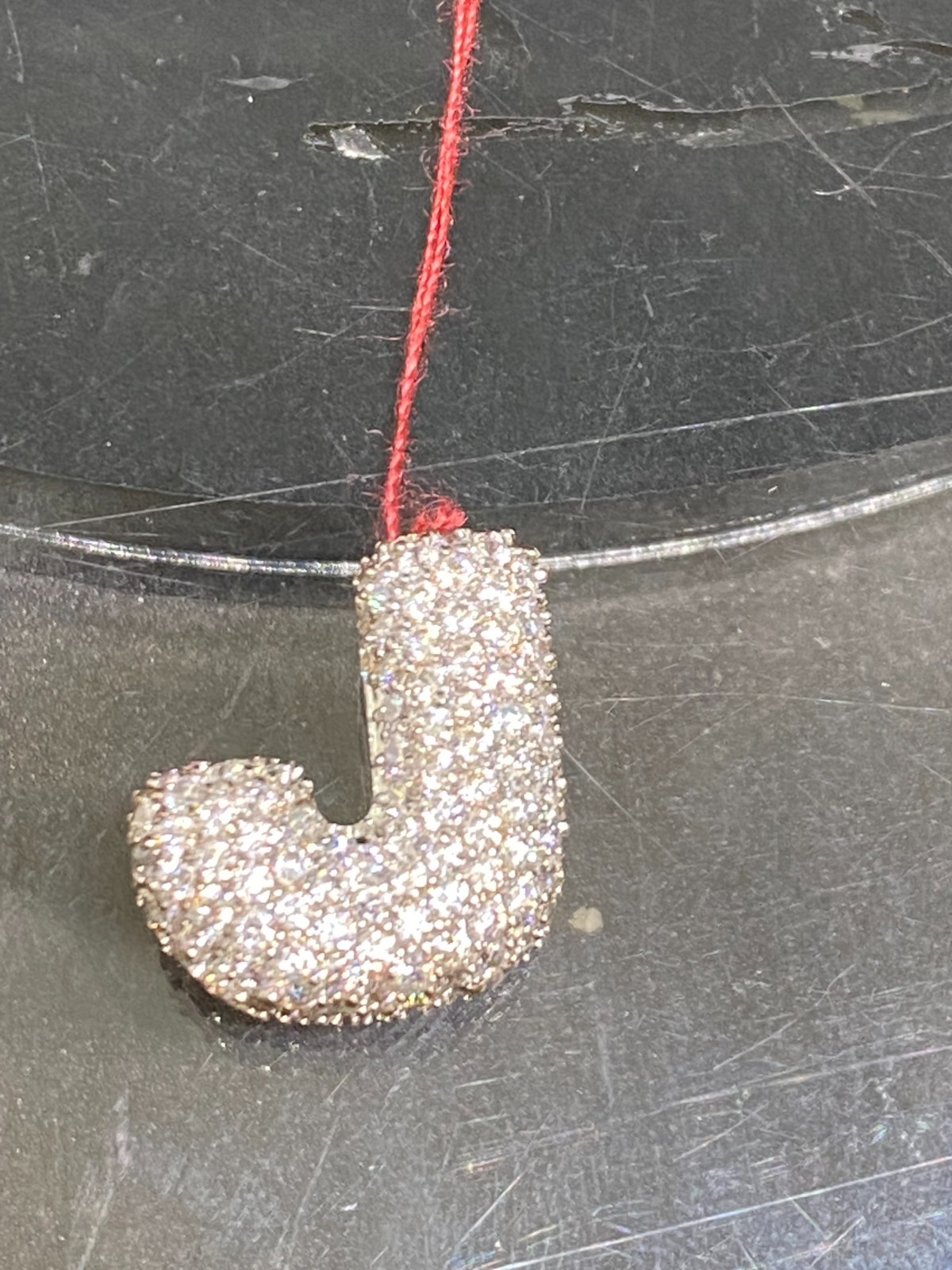 REAL 925 SOLID STERLING SILVER PUFF INITIAL LETTE… - image 4