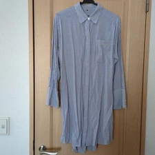 Long Sleeve Shirt Dress Shirt Blouse Long Length MICHEL KLEIN