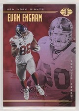 2018 Panini Illusions Trophy Collection Red /199 Evan Engram Jeremy Shockey ld0
