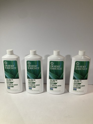 4X Desert Essence Tea Tree Oil Mouthwash (Sugar & Alcohol Free) Spearmint 16 oz