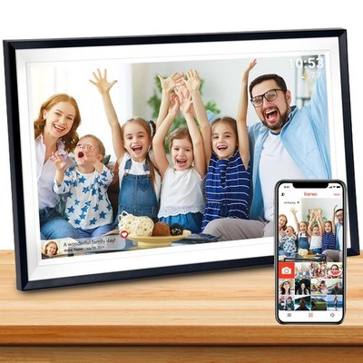 15,6 Zoll WiFi Digitaler Bilderrahmen 1920*1080P HD IPS Touchscreen Foto Rahmen