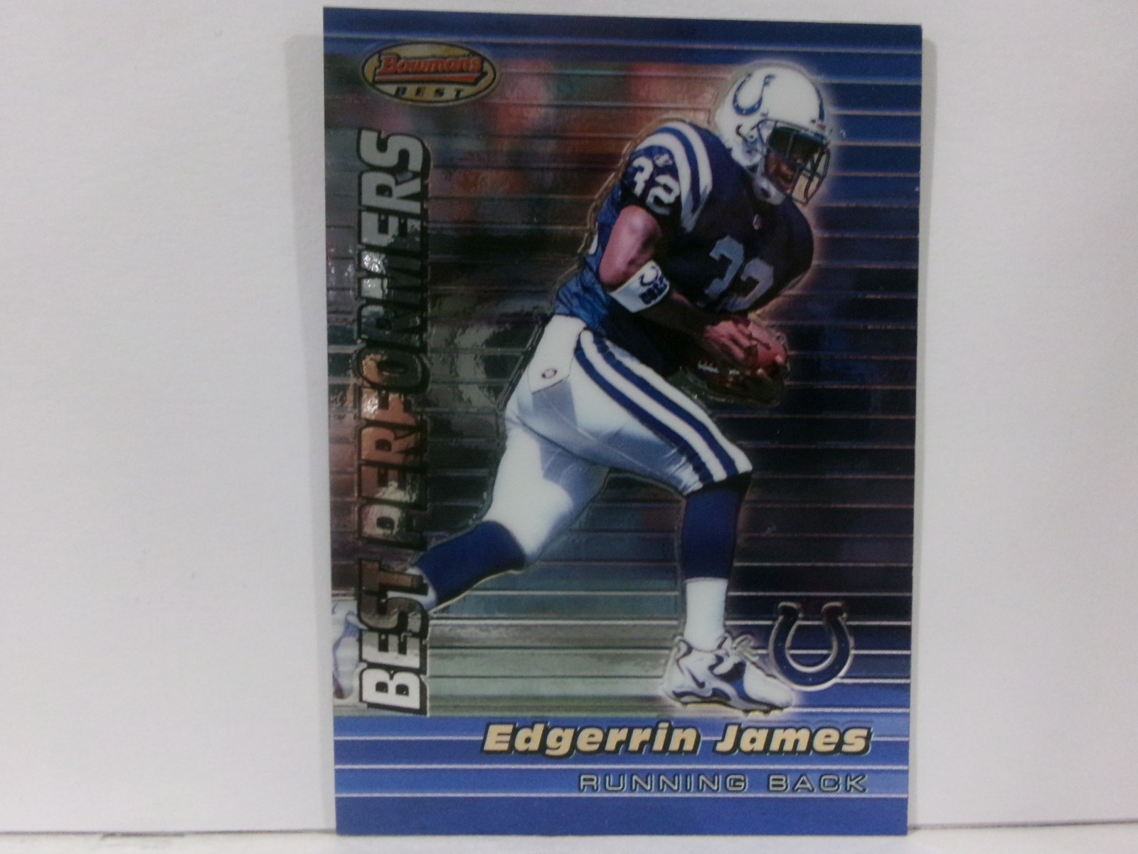 1999 Bowman's Best Performers Edgerrin James Rookie #98