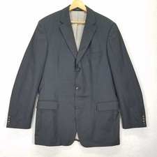 Vtg Hugo Boss Suit Jacket Mens 42L Super 100 Wool Pinstripe Blazer Made in USA