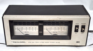Realistic APM-200 (Model 42-2102) Vintage 1980s Analog Stereo Power Meter
