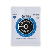 Martin Authentic Acoustic Guitar Strings, Superior Performance Medium 13-56, ...