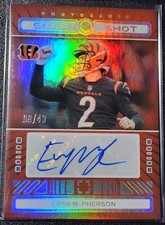 2024 Photogenic #SSA-EMC Evan McPherson Snapshot Autograph Bengals Silver /49