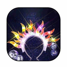 Light Up Fire Headband Flame Headpiece Fire and Ice Costume Hair Accessories ...