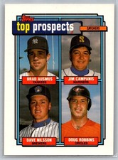 1992 Topps Top Prospects Catchers Brad Ausmus Jim Campanis Nilsson Robbins #58