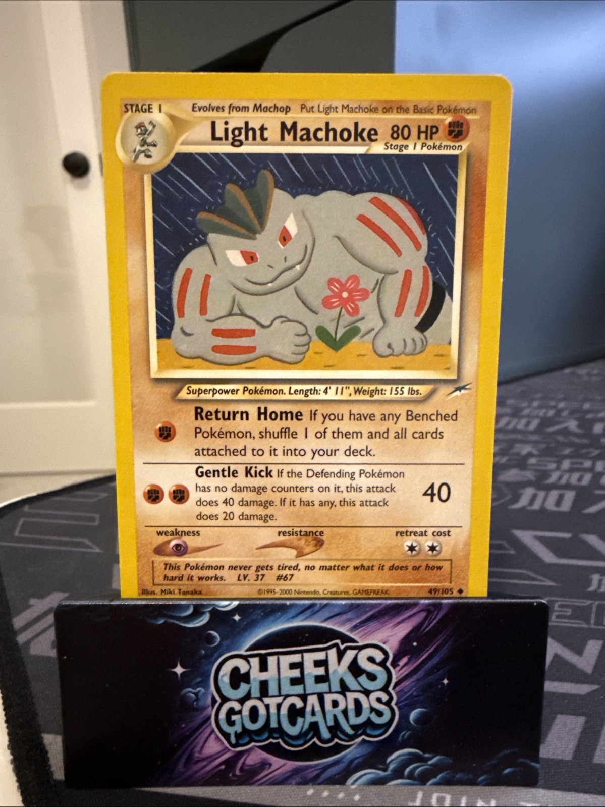 Pokemon TCG Light Machoke 49/105 Neo Destiny-Unlimited Edition Regular Vintage