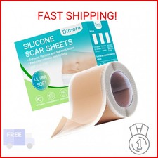 Dimora Medical Grade Silicone Scar Sheets -Ultra Soft Silicone Scar Tape 1.6 x6