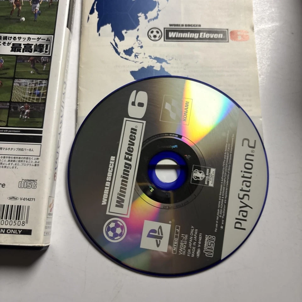 World Soccer Winning Eleven 6 PS2 Sony PlayStation NTSC-J JAPAN Game Complete - Image 4 of 4