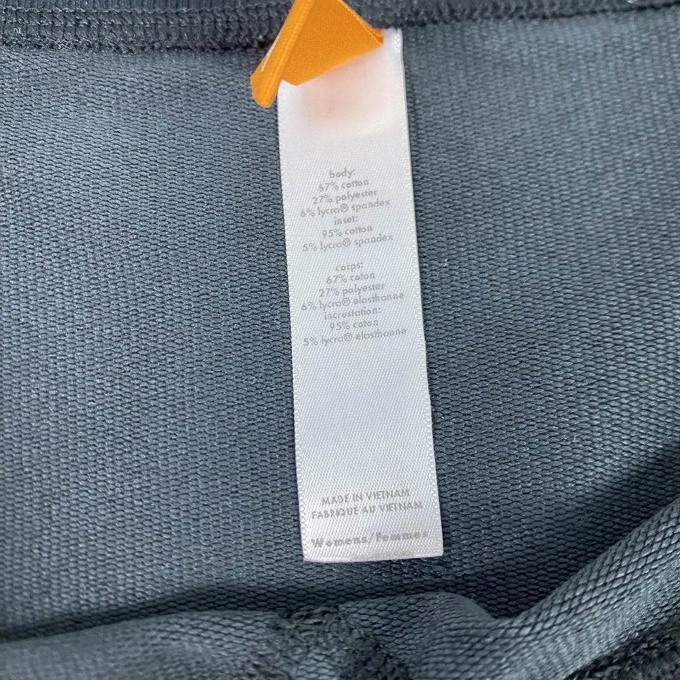 Sudadera Lucy Mujer Mediana Negra Manga Larga Dobladillo Alto Bajo Túnica Pullover Foto 4 de 4